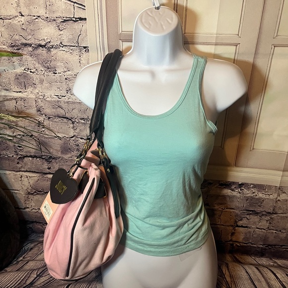 Juicy Couture Retro Chic Pink Velour Tote NWT Christmas - Picture 7 of 7